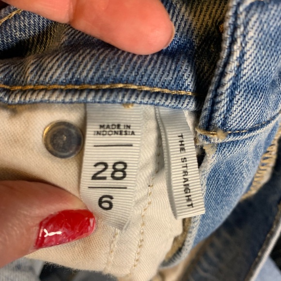 Loft Women’s High Rise Straight Jeans - Picture 3 of 5